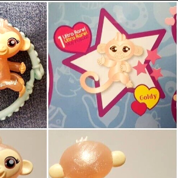 u. Fingerlings Minis Blind Bag Series 1 Ultra Rare Goldy Figure VGUC - Picture 2 of 4